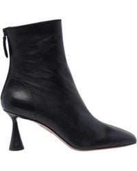 Aquazzura - Amore Pointed-Toe Back-Zip Boots - Lyst
