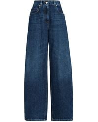 Brunello Cucinelli - Mid-Waisted Wide-Leg Jeans - Lyst
