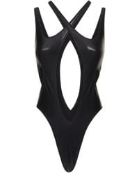 Mugler - Lycra Cut Out One Piece Swimsuit - Lyst