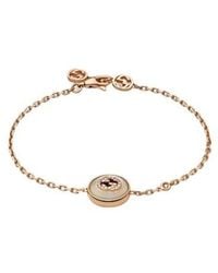 Gucci - Interlocking Diamond 18K Bracelet - Lyst