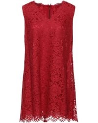 Dolce & Gabbana - Mini Dress Cotton, Viscose, Polyamide - Lyst