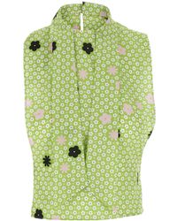 MM6 by Maison Margiela - Floral Scarf-Detailed Top - Lyst