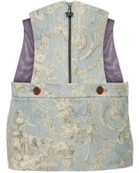 Vivienne Westwood - Foam Corset Cotton Miniskirt - Lyst