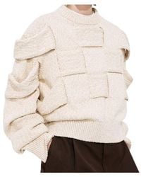 Bottega Veneta - Cotton Intrecciato Sweater - Lyst