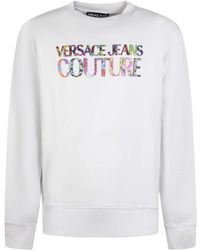 Versace Jeans Couture - Couture Logo-Printed Crewneck Sweatshirt - Lyst