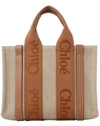 Chloé - Chloé Woody Small Tote Bag - Lyst