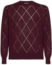 Dries Van Noten - Openwork Diamond Knit Sweater - Lyst