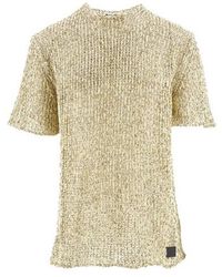 Jil Sander - Open-Knit T-Shirt - Lyst