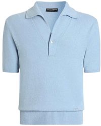 Dolce & Gabbana - Fine Knit Polo Shirt - Lyst