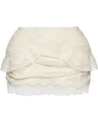 Magda Butrym - Draped Lace Mini Skirt - Lyst