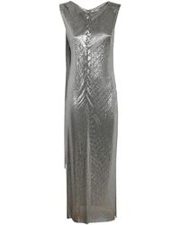 Rabanne - Metallic Effect Sleeveless Dress - Lyst