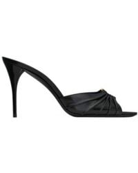 Saint Laurent - Babylone Open Toe Mules - Lyst