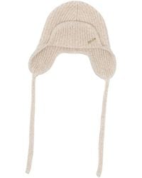 Borsalino - Ribbed-Knit Aviator Hat With Ear Flaps - Lyst