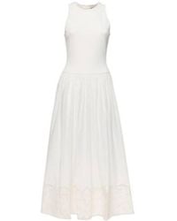 ALÉMAIS - Pegasus Embroidered Cotton Poplin Midi Dress - Lyst
