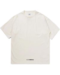 C.P. Company - Oversized Logo Print T-Shirt - Lyst