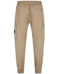 Stone Island - Satin Cargo Trousers - Lyst