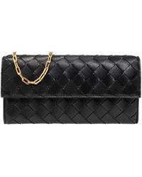 Bottega Veneta - Logo Wallet - Lyst