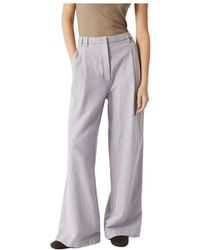 Brunello Cucinelli - Wide Smart Pleat Detailed Trousers - Lyst