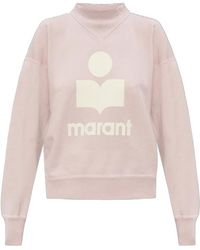 Isabel Marant - Logo-Print Mock-Neck Sweatshirt - Lyst