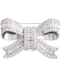 Self-Portrait - Crystal Bow Brooch - Lyst