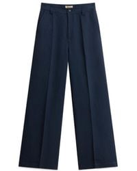Woolrich - Pleated Straight Leg Pants - Lyst