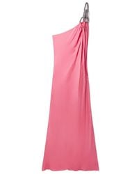 Stella McCartney - Falabella Embellished Chain-Linked Satin Gown - Lyst