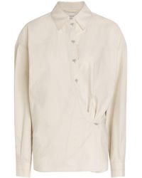 Lemaire - Twisted Cotton-Blend Poplin Shirt - Lyst