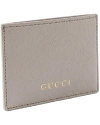 Gucci - Card Case With Lettering - Lyst