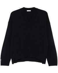 Peserico - V-Neck Ribbed-Trim Jumper - Lyst