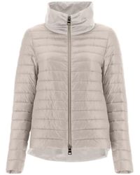 Herno - Padded Zip-Up High-Neck Jacket - Lyst