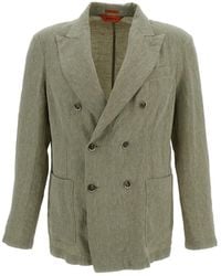 Barena - Double Breasted Long Sleeved Jacket - Lyst
