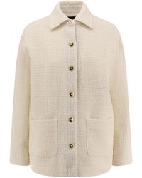 Pinko - Textured Buttoned Jacket - Lyst