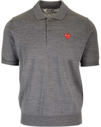 COMME DES GARÇONS PLAY - Wool Polo Shirt - Lyst