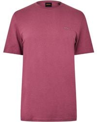 BOSS - Tales T-Shirt With Logo Patch Premium Cotton - Lyst