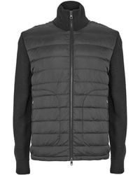 Moncler - Wool And Fleece Coat - Lyst