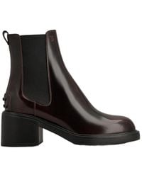 Tod's - Block Heel Chelsea Boots - Lyst