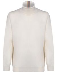 Paul Smith - Artist Stripe Roll Neck Jumper - Lyst