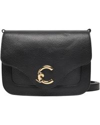 Coccinelle - Flap Logo Shoulder Bag - Lyst