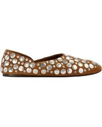 KHAITE - Jane Studded Flat Shoes - Lyst