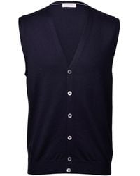 Gran Sasso - V-Neck Knitted Vest - Lyst