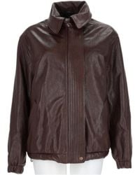 Magda Butrym - Panelled Leather Jacket - Lyst