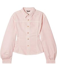 Haikure - Lee Dive Paneled Denim Shirt - Lyst