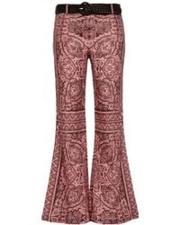 Zimmermann - Belted Waist Ottie Paisley Printed Trousers - Lyst