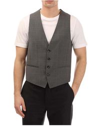 BOSS - Front Pockets Waistcoat - Lyst