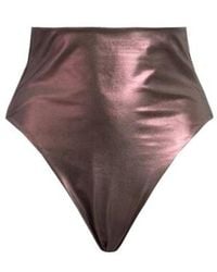 Rick Owens - Metallic Bikini Bottoms - Lyst