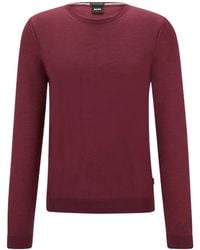 BOSS - Leno Knit Jumper - Lyst