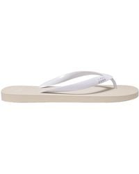BOSS - Logo Herringbone Slippers - Lyst