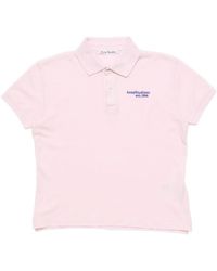 Acne Studios - Logo-Embroidered Polo Shirt - Lyst