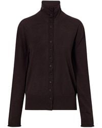 Kallmeyer - Leona Wool And Silk-Blend Cardigan - Lyst