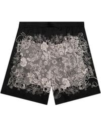 Acne Studios - Pattern Printed Bunny Shorts - Lyst